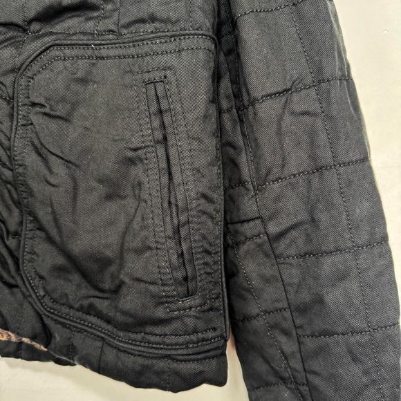 Wilfred Two Dauphine Bomber Jacket Women Size 2 Black Quilted Zip Tencel - Picture 5 of 11